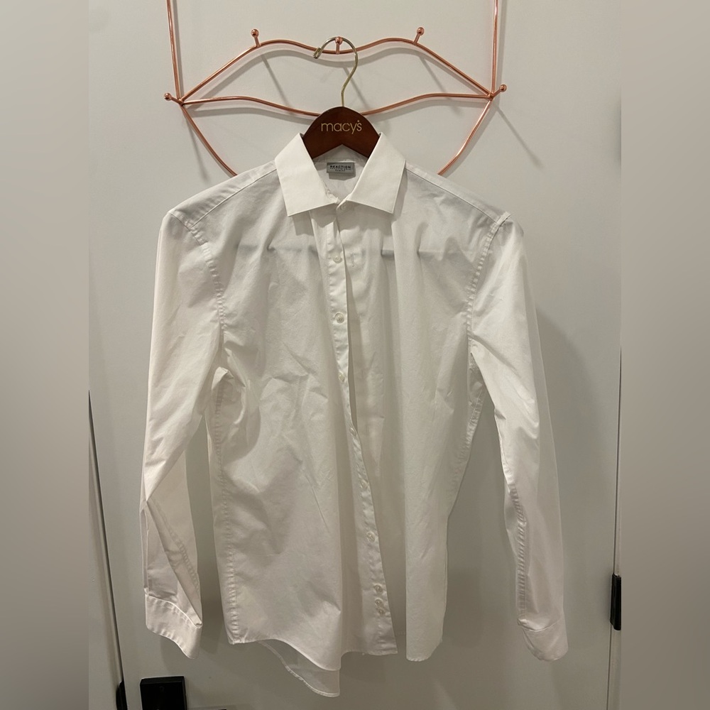 Kenneth Cole - Reaction - Slim Fit White Dress Shirt
